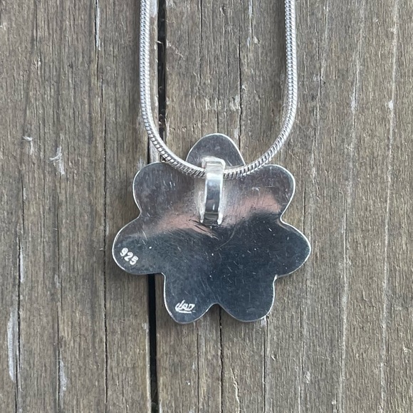 Sylvie Lupien Sterling Silver Colorful Flower Pendant 
Necklace - Picture 11 of 16